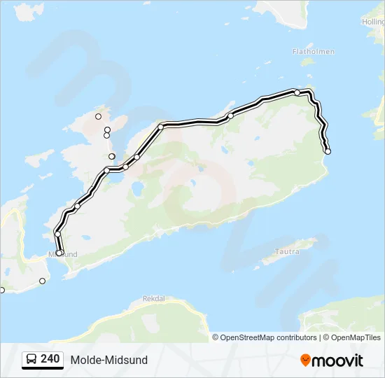 240 Bus Line Map