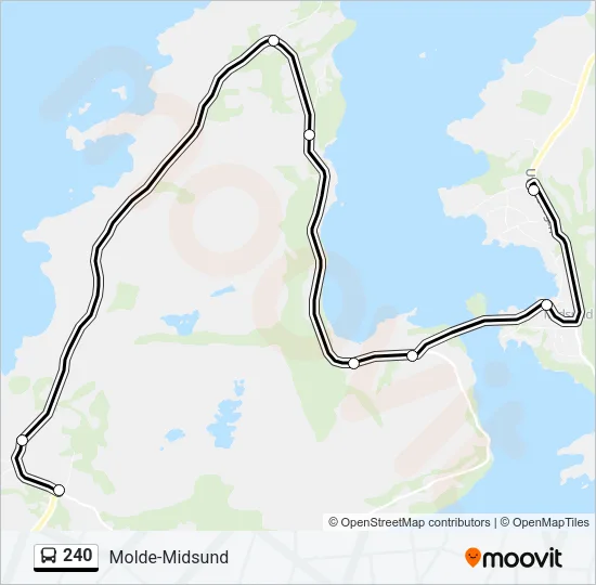 240 Bus Line Map