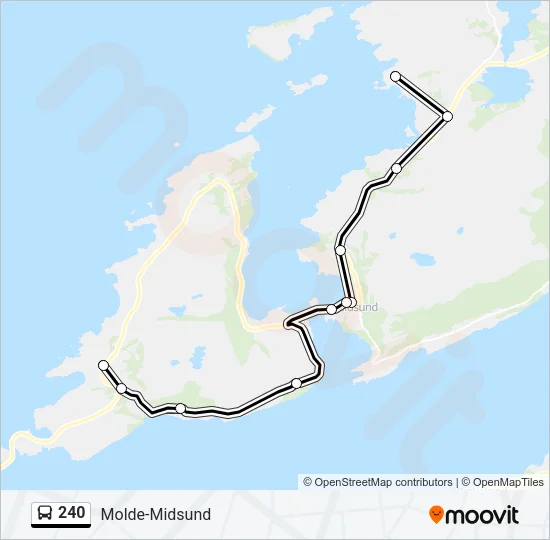 240 Bus Line Map