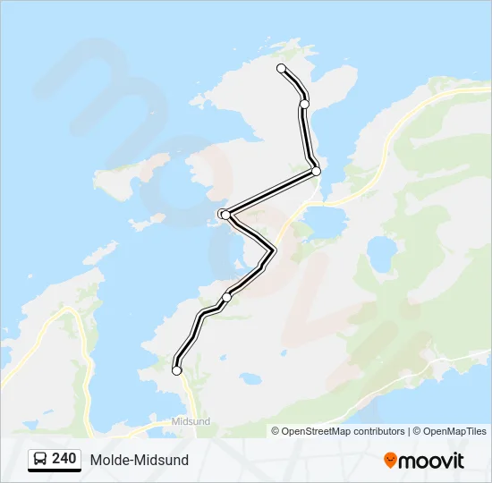 240 Bus Line Map