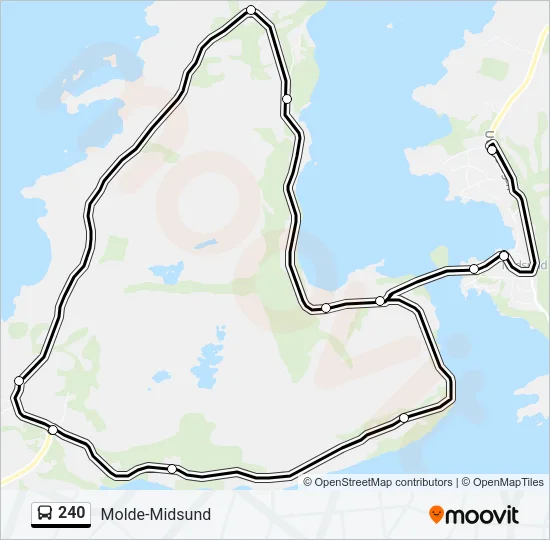 240 Bus Line Map