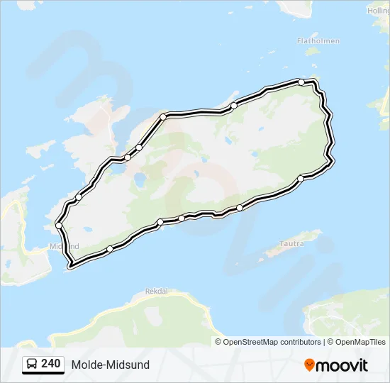 240 Bus Line Map