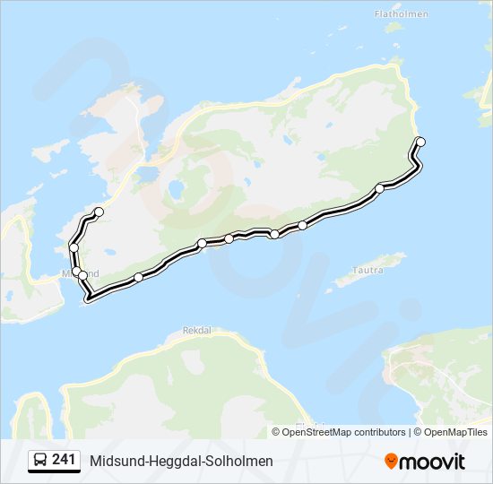 241 bus Line Map