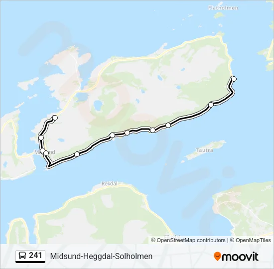 241 Bus Line Map