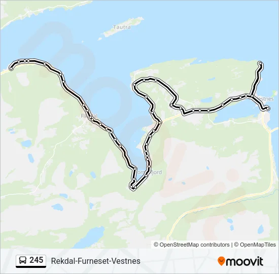 245 Bus Line Map