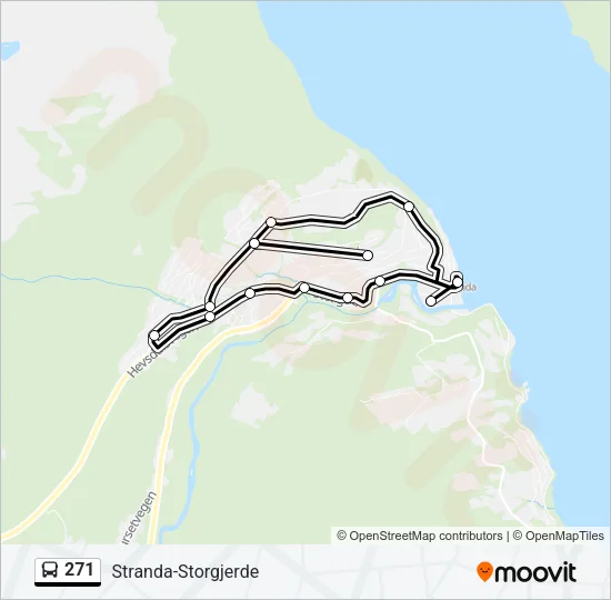 271 Bus Line Map