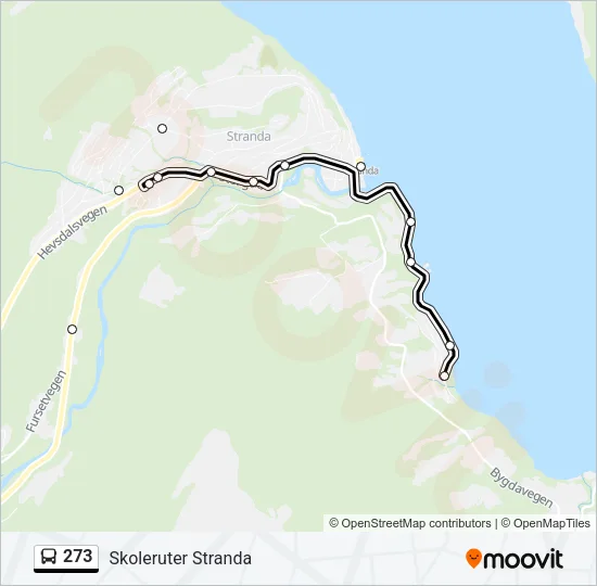 273 Bus Line Map