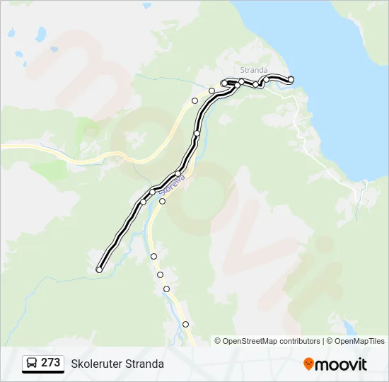 273 Bus Line Map
