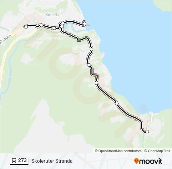 273 Bus Line Map