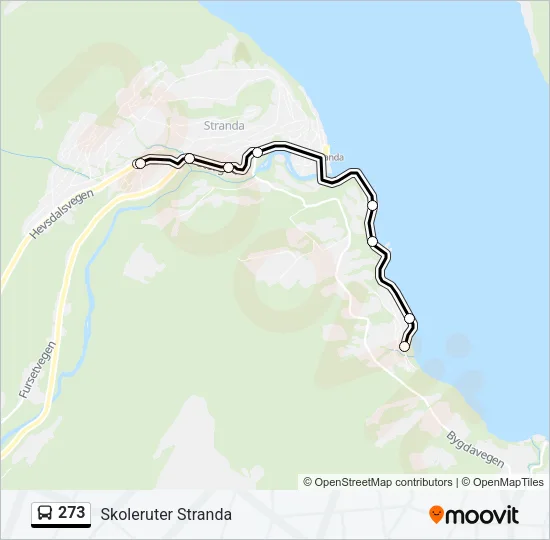 273 Bus Line Map
