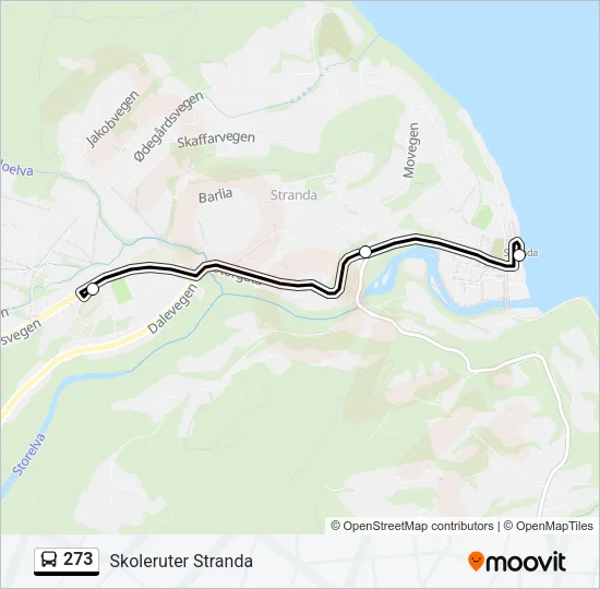 273 Bus Line Map