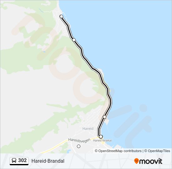 302 Bus Line Map
