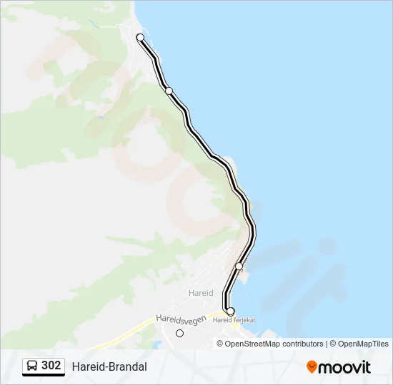 302 Bus Line Map