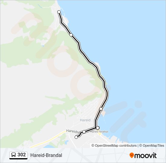 302 Bus Line Map