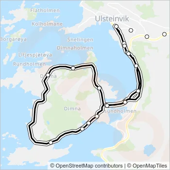 306 Bus Line Map