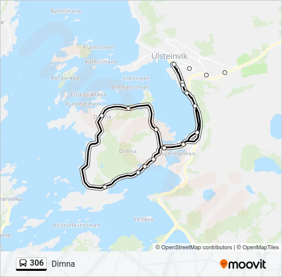 306 Bus Line Map