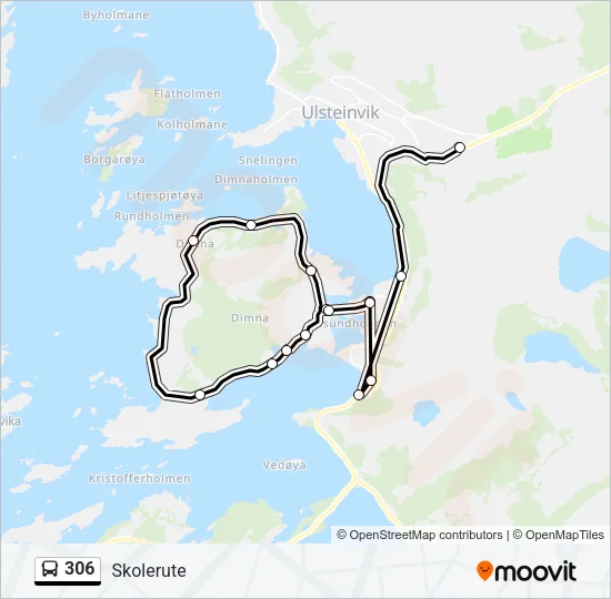 306 Bus Line Map