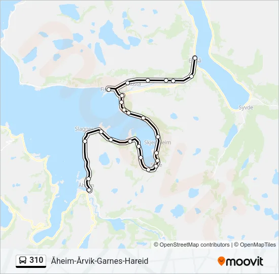310 Bus Line Map
