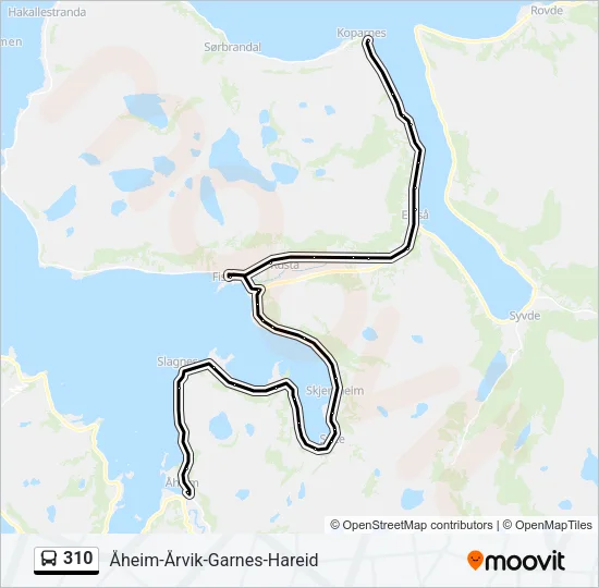 310 Bus Line Map