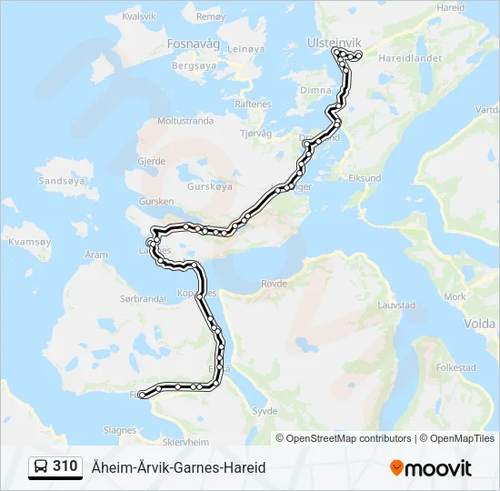 310 Bus Line Map