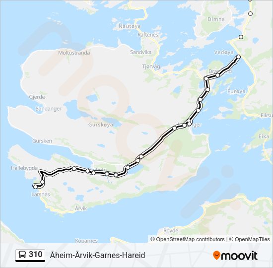 310 Bus Line Map