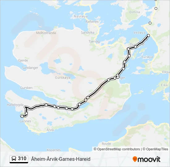 310 Bus Line Map