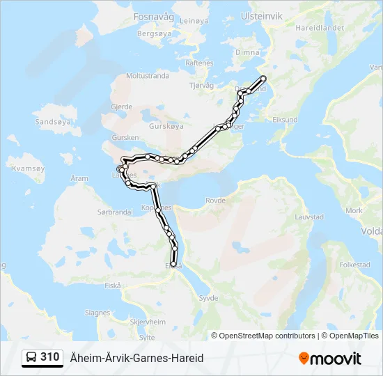 310 Bus Line Map