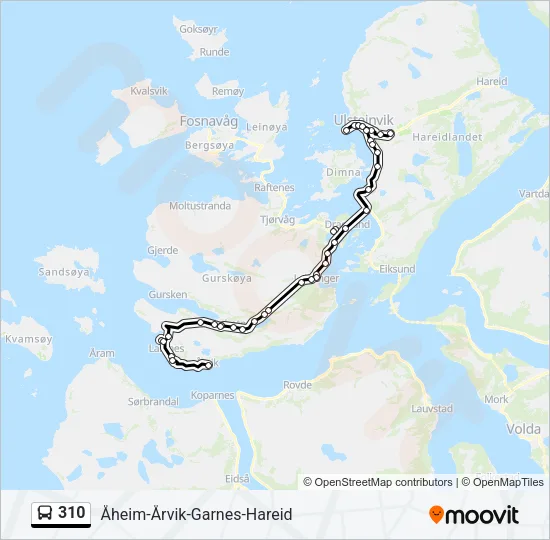 310 Bus Line Map