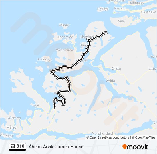 310 Bus Line Map