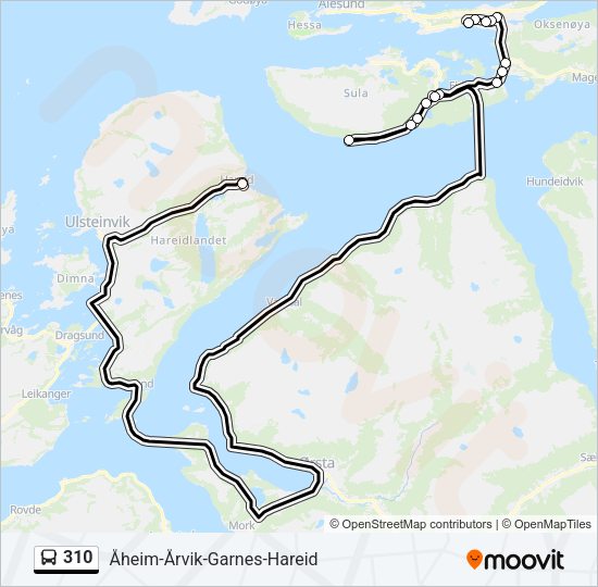 310 Bus Line Map