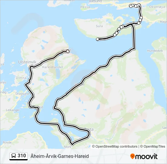310 Bus Line Map