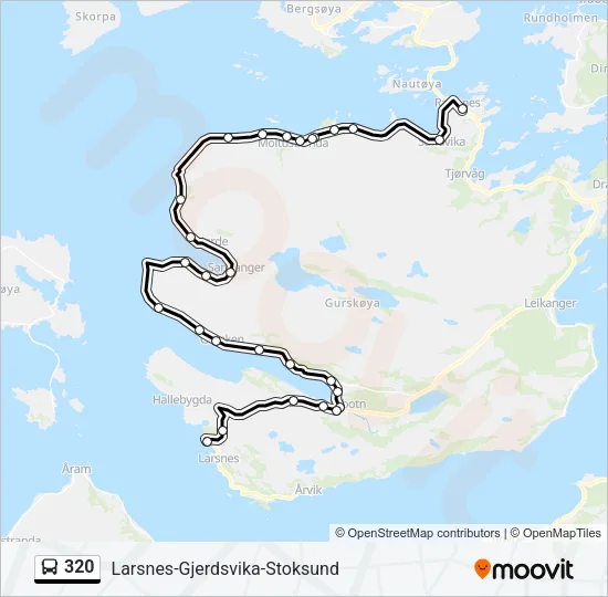 320 Bus Line Map