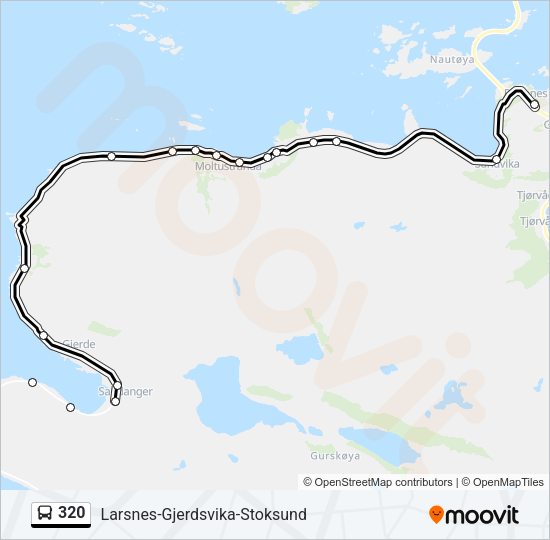 320 Bus Line Map