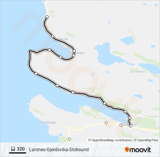 320 bus Line Map