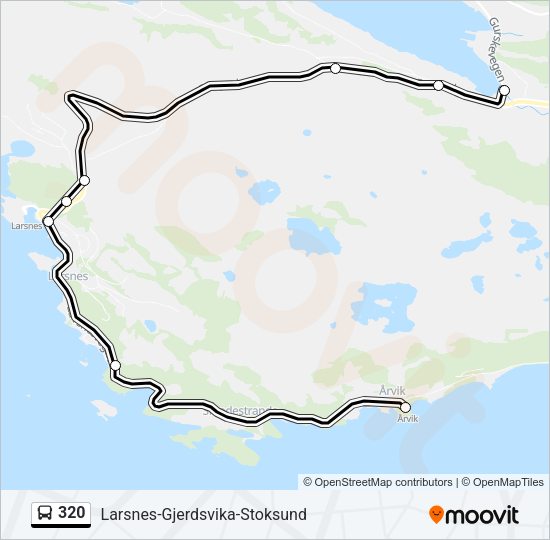 320 Bus Line Map