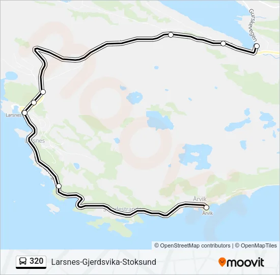 320 Bus Line Map