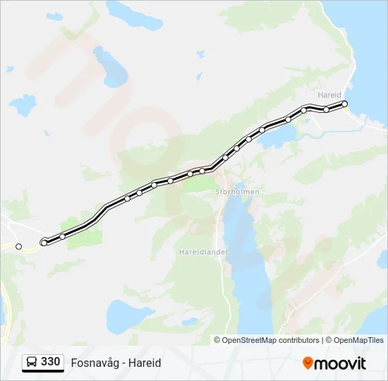 330 Bus Line Map