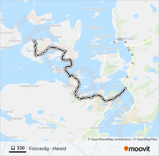 330 Bus Line Map