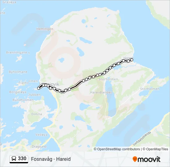 330 Bus Line Map
