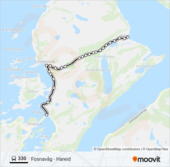 330 Bus Line Map