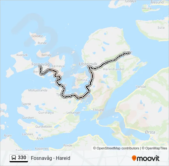 330 Bus Line Map