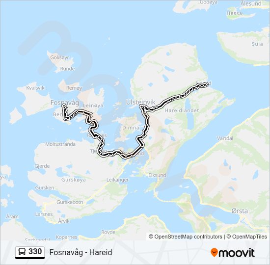 330 Bus Line Map