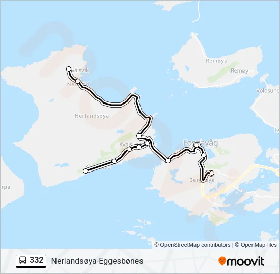 332 Bus Line Map