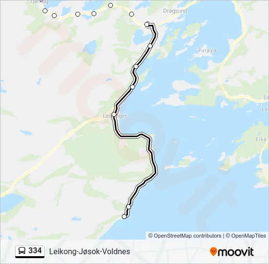 334 Bus Line Map
