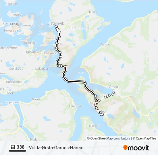 338 Bus Line Map