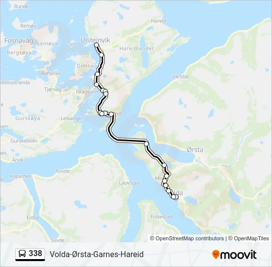 338 Bus Line Map