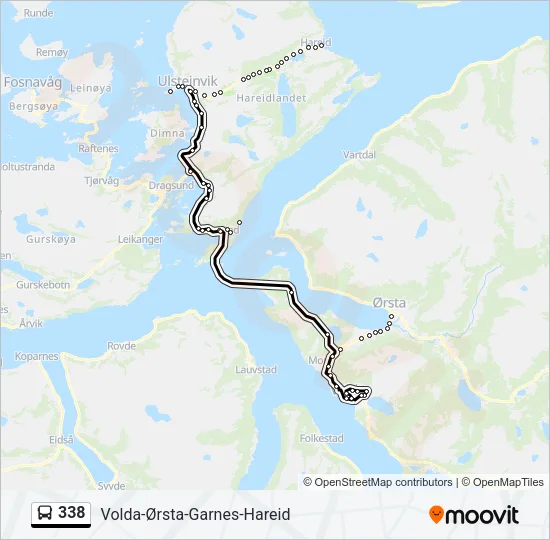 338 Bus Line Map