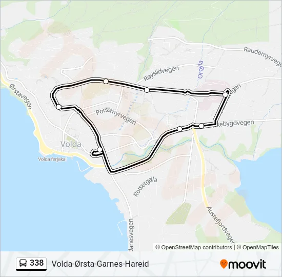 338 Bus Line Map