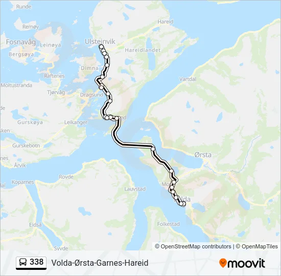 338 Bus Line Map