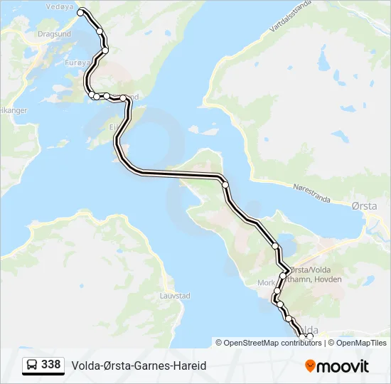 338 Bus Line Map